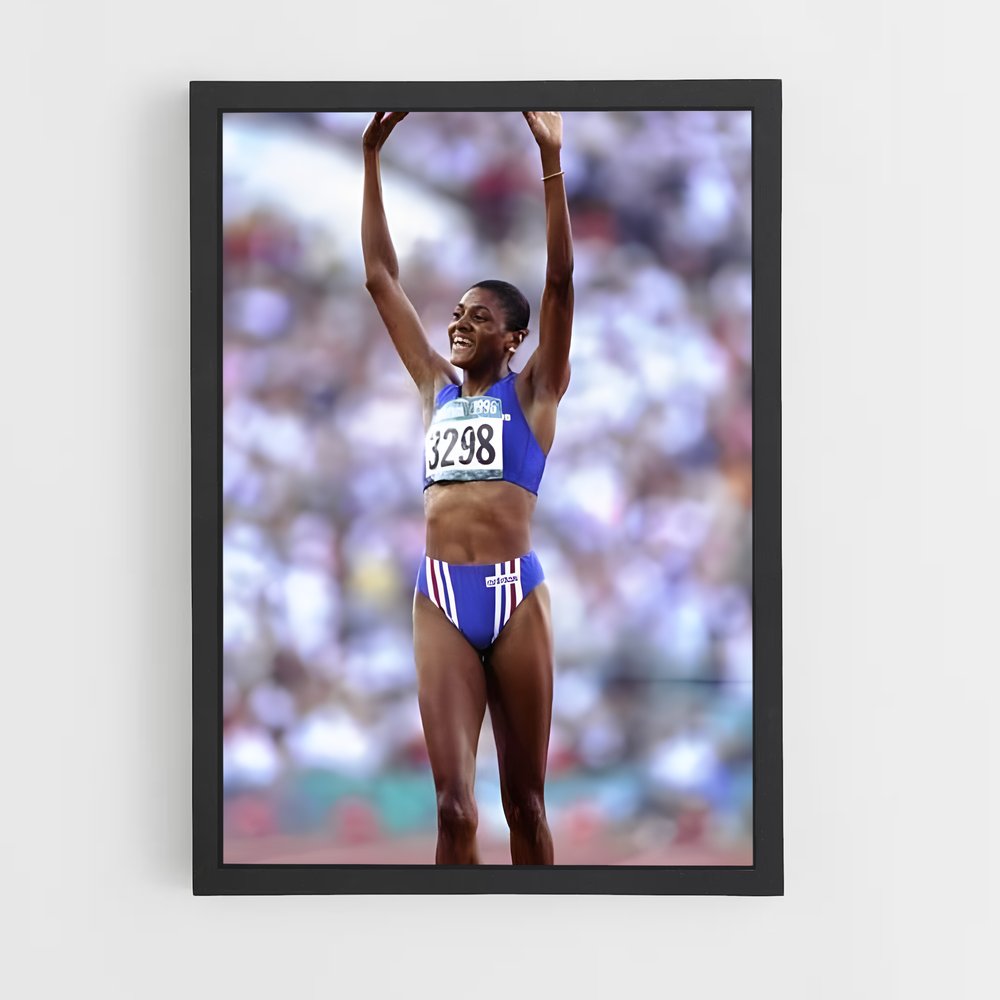 Poster L'Atleta Inégalée – affiche Athlétisme (vue 2)